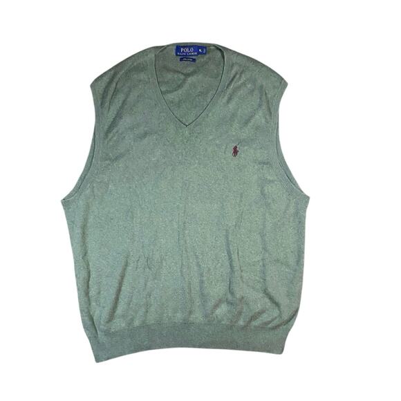 Polo Ralph Lauren Slate Green Sweater Vest - XL - Picture 2 of 3